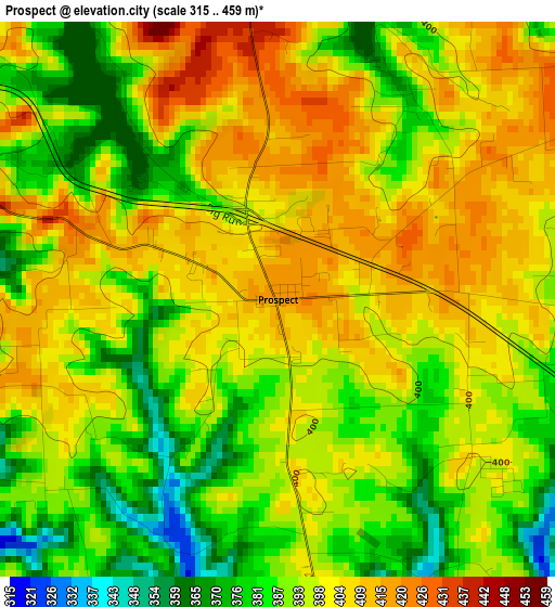 Prospect elevation map