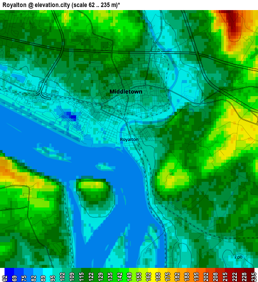 Royalton elevation map