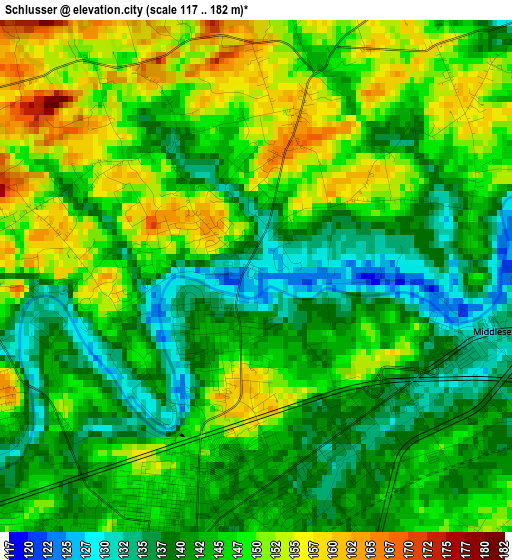 Schlusser elevation map