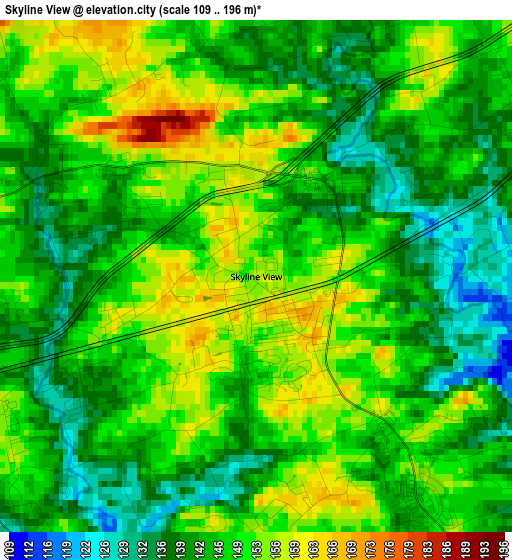 Skyline View elevation map