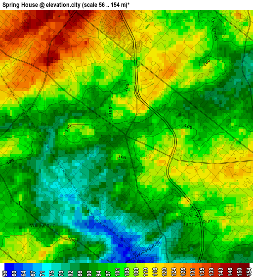 Spring House elevation map