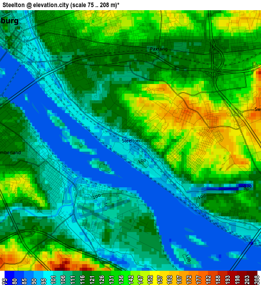 Steelton elevation map