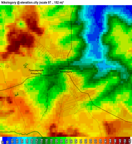 Nikologory elevation map