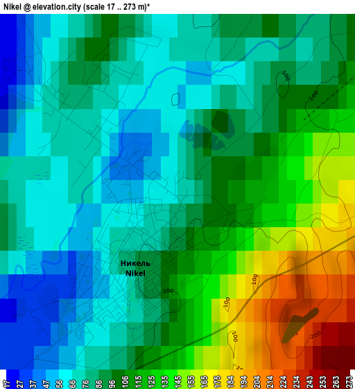 Nikel elevation map