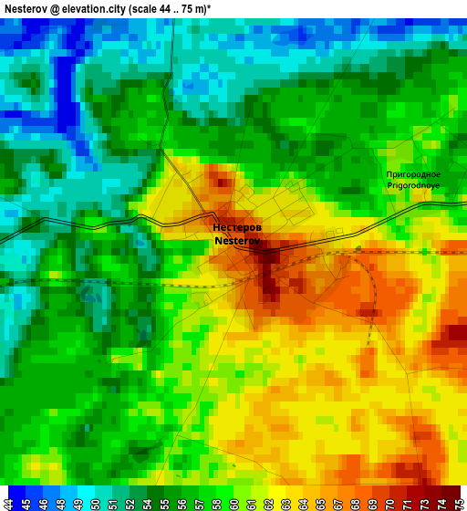 Nesterov elevation map