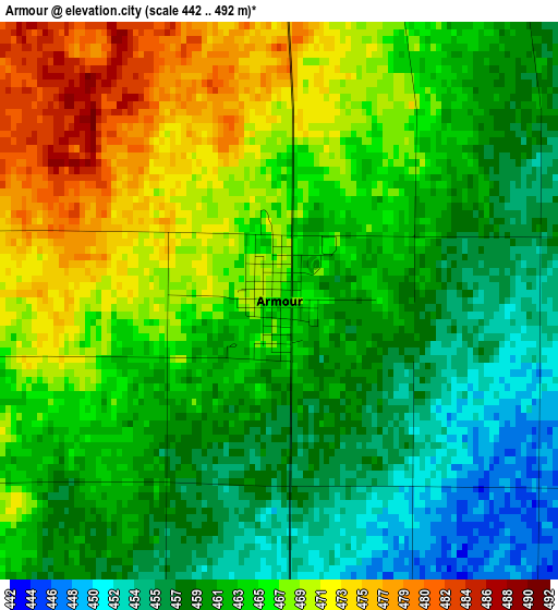 Armour elevation map