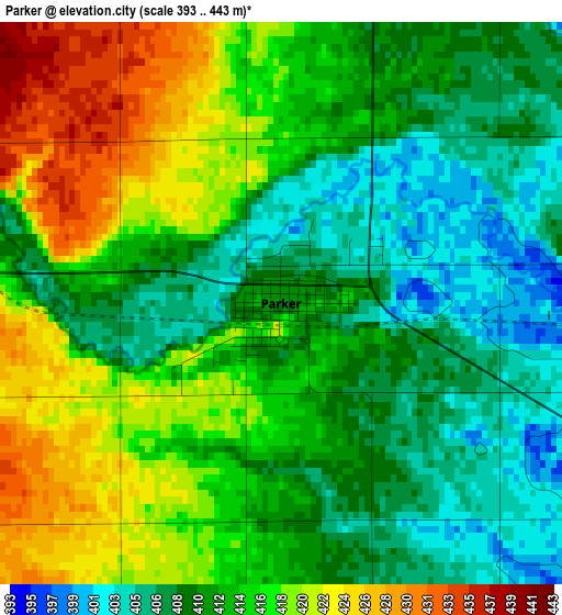 Parker elevation map