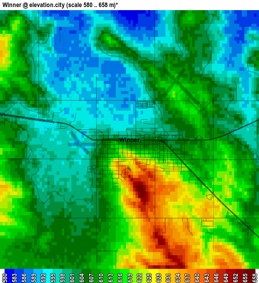 Winner elevation map