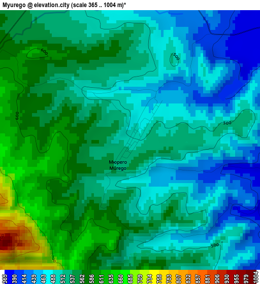 Myurego elevation map