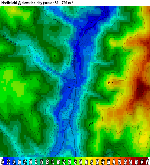 Northfield elevation map