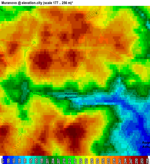 Muranovo elevation map