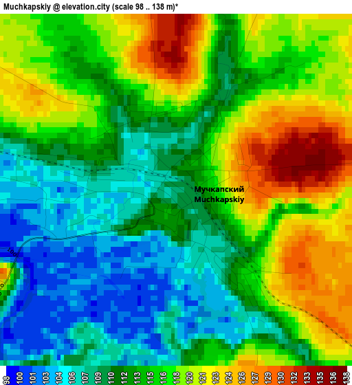 Muchkapskiy elevation map