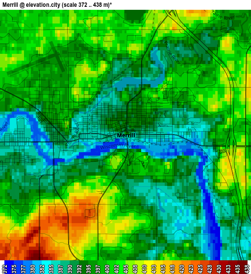 Merrill elevation map