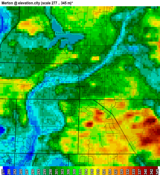 Merton elevation map