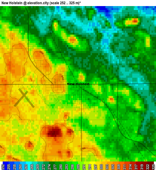 New Holstein elevation map