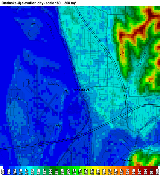 Onalaska elevation map