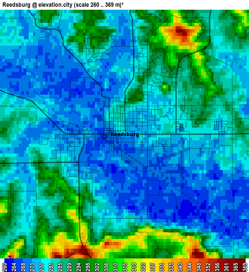 Reedsburg elevation map