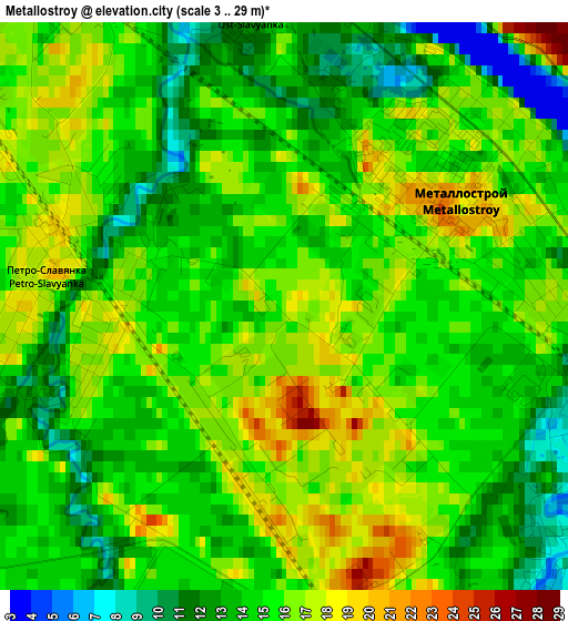 Metallostroy elevation map