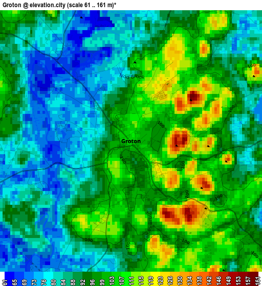 Groton elevation map