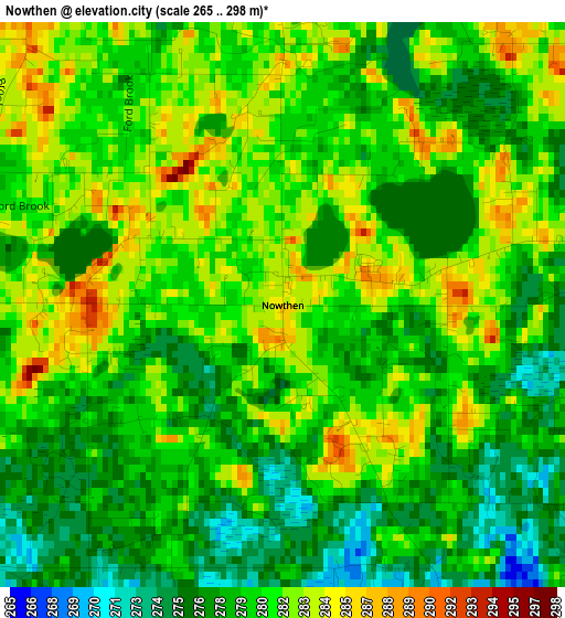 Nowthen elevation map