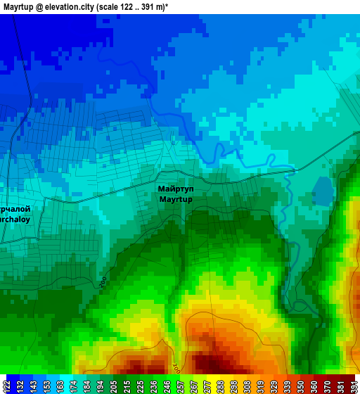 Mayrtup elevation map