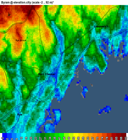 Byram elevation map