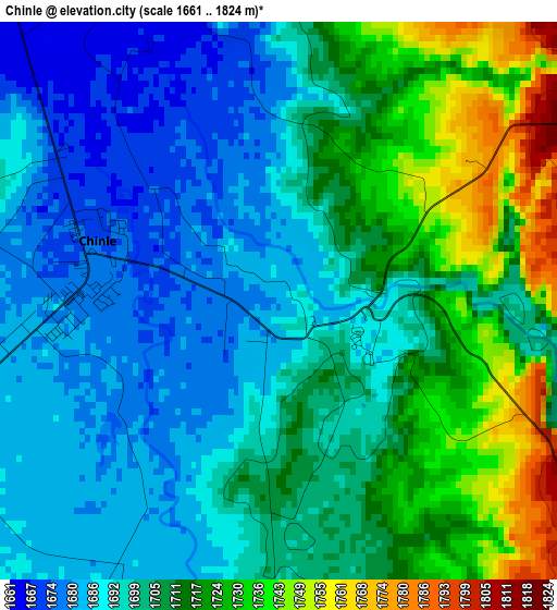 Chinle elevation map