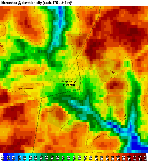 Maromitsa elevation map