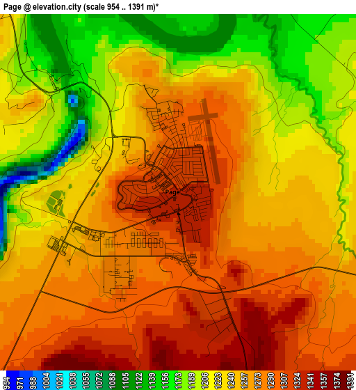 Page elevation map