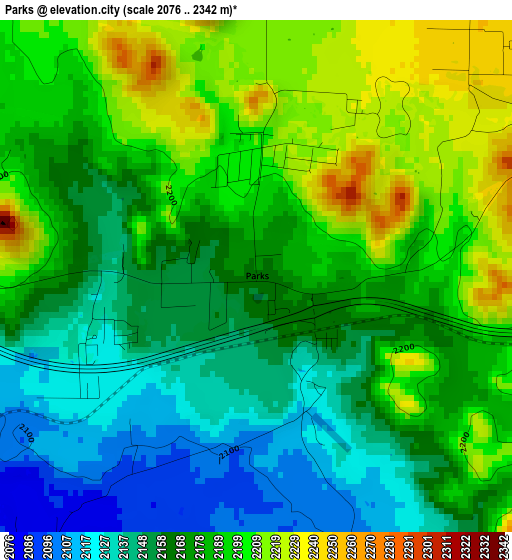 Parks elevation map