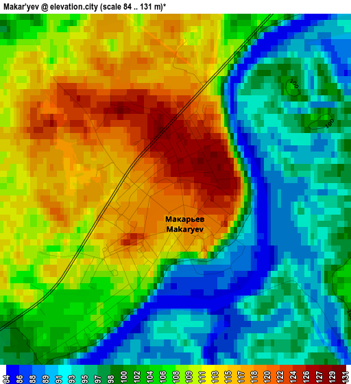 Makar’yev elevation map