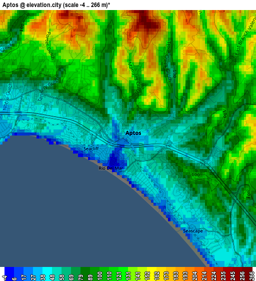 Aptos elevation map