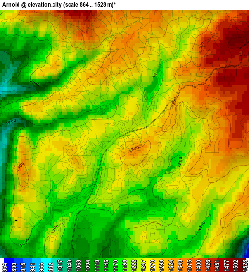 Arnold elevation map