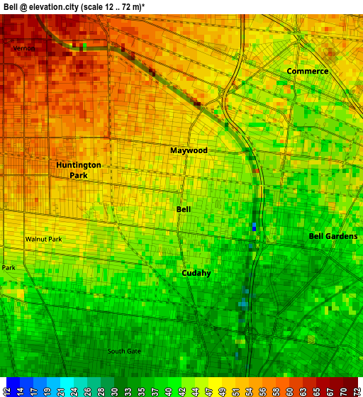 Bell elevation map