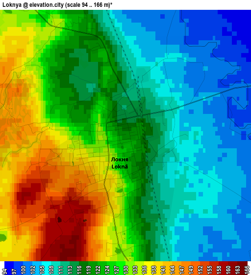 Loknya elevation map