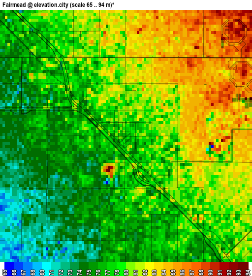 Fairmead elevation map