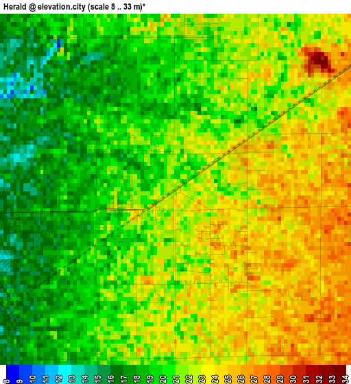 Herald elevation map