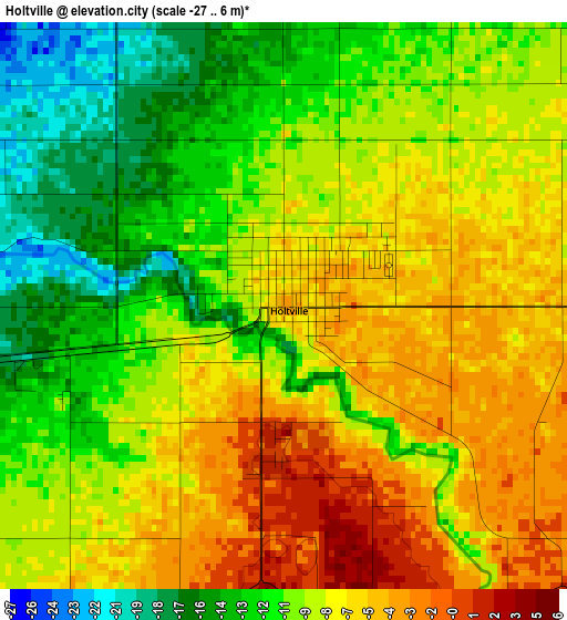 Holtville elevation map