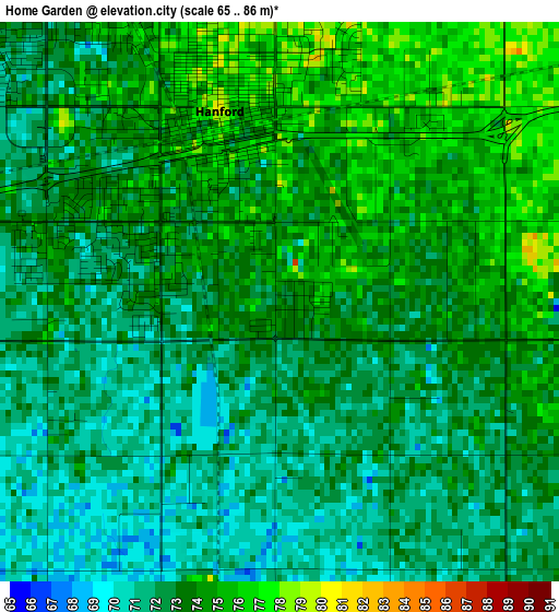 Home Garden elevation map