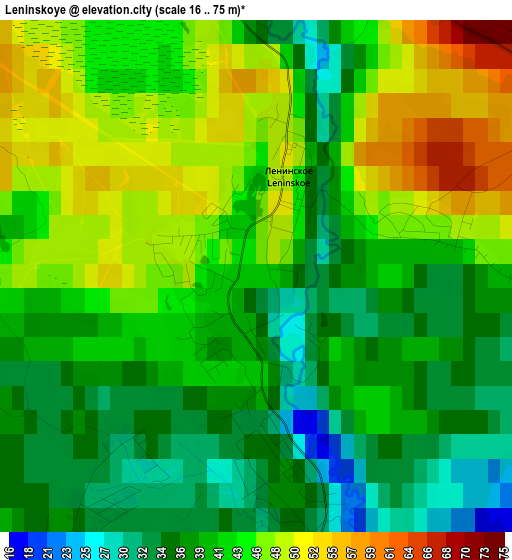 Leninskoye elevation map