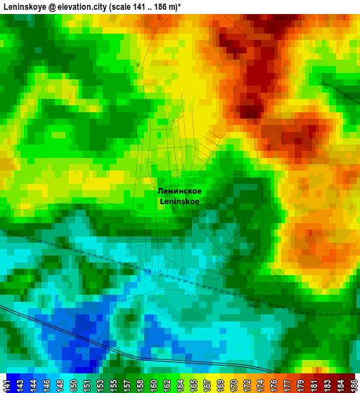 Leninskoye elevation map