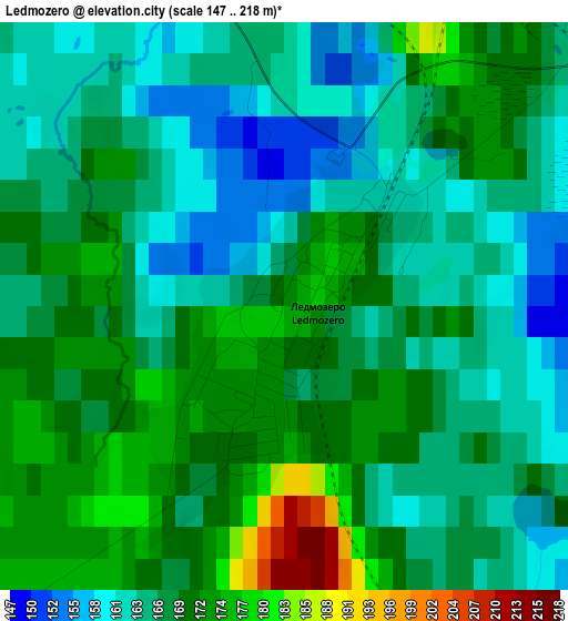 Ledmozero elevation map