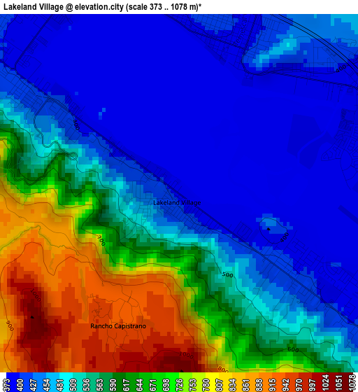 Lakeland Village elevation map