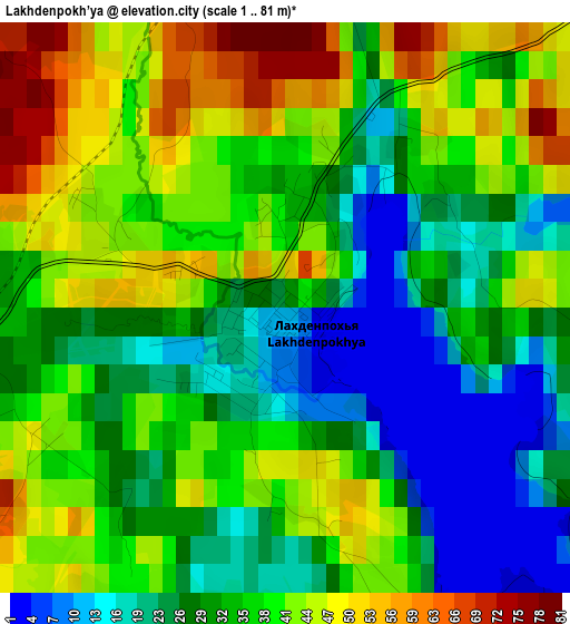 Lakhdenpokh’ya elevation map