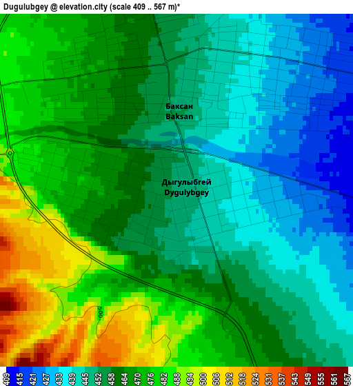 Dugulubgey elevation map