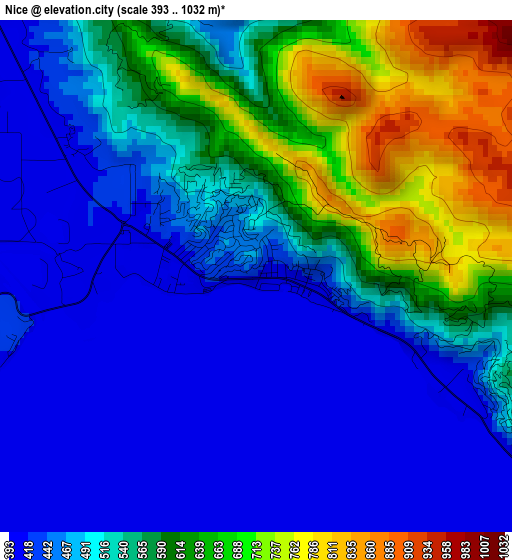 Nice elevation map