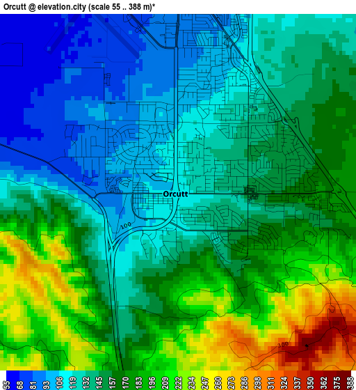 Orcutt elevation map