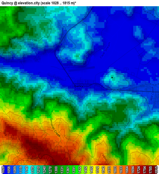 Quincy elevation map