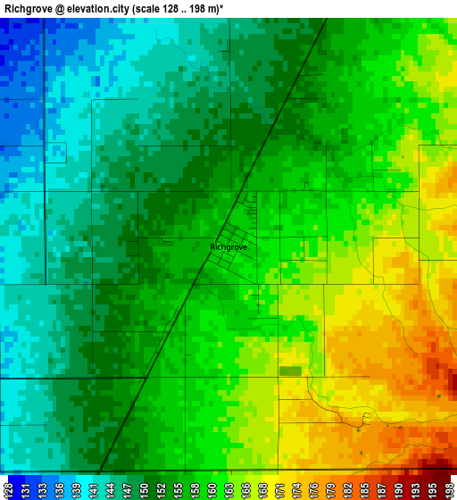 Richgrove elevation map