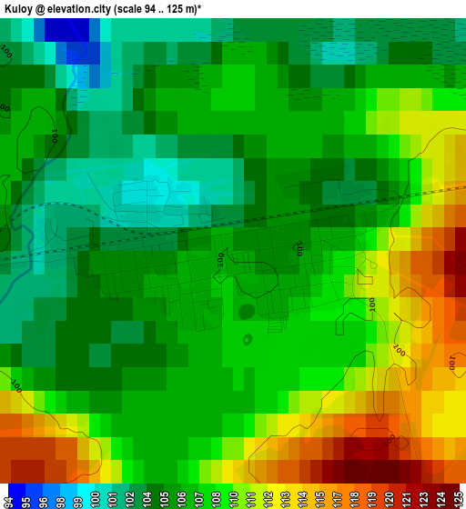 Kuloy elevation map